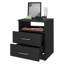 Table de chevet, deux tiroirs, une tablette