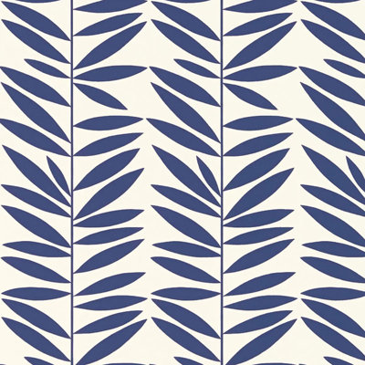 Leaf Stripe Wallpaper