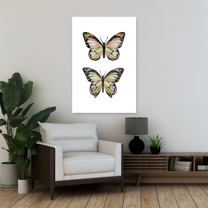 Papillons d'été, art contemporain de papillons, H 36 po x l 24 po