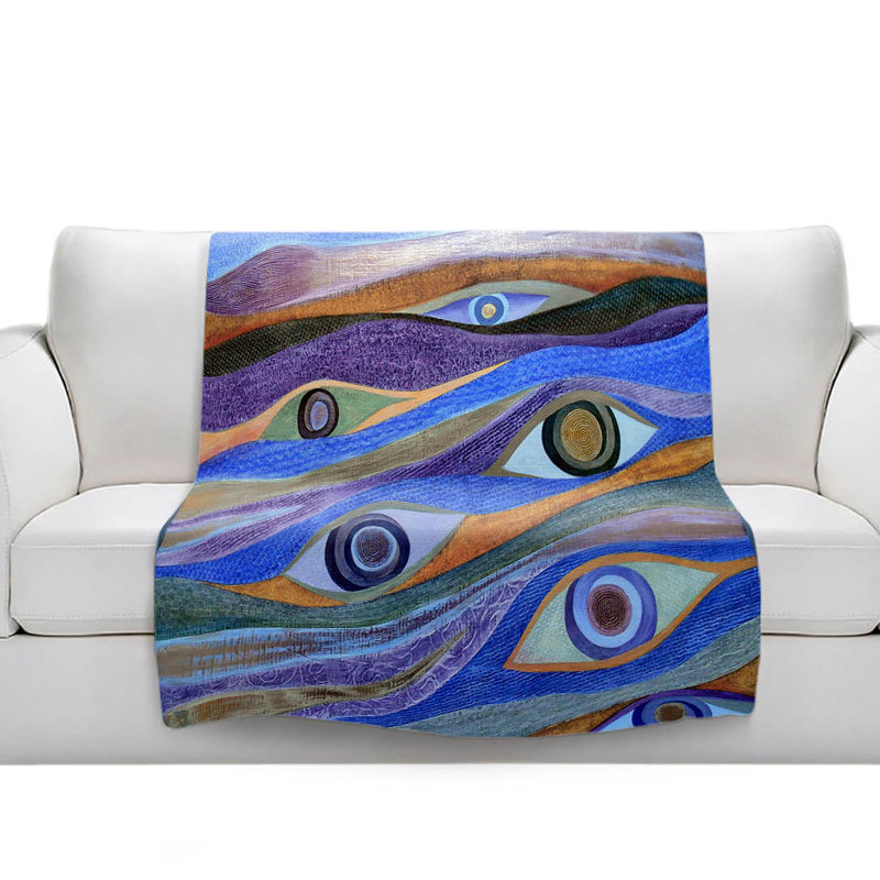 Hand Woven Throw Blanket, 68" W x 80" L