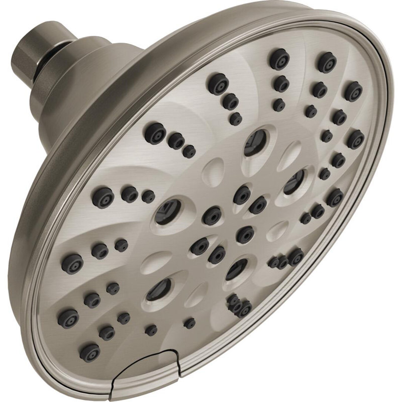 Rain Dual Shower Head with H2Okinetic Technology, Stainless