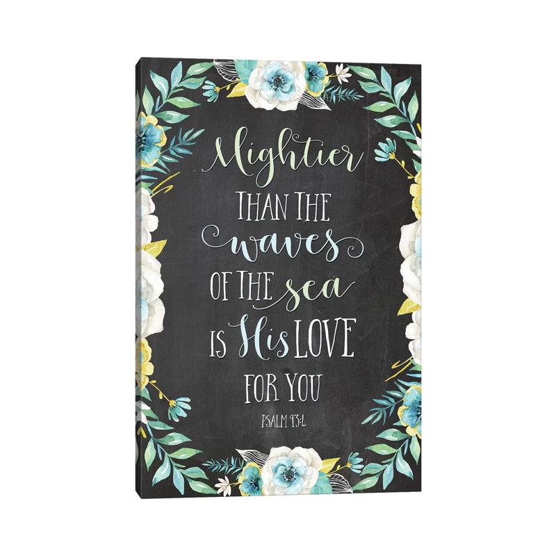 «Mightier Than the Waves of the Sea Is His Love for You» - Psaume 93: 4 par Eden Printables - impression d'art textuel