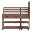 Îlot de cuisine en bois massif 65‘H-874028047