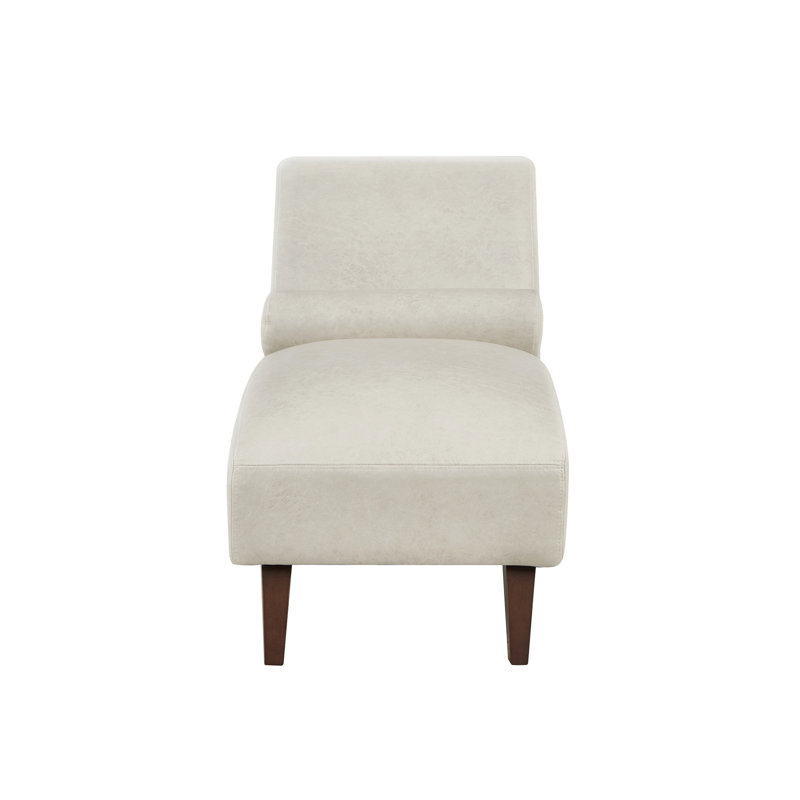 Chaise longue rembourrée, Beige