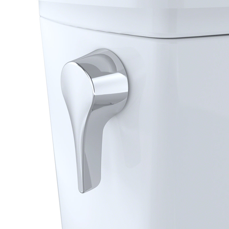 Toilette allongée deux pièces Eco Drake® transitionnelle 1,28 GPF avec siège de toilette, anneau de cire et boulons de fixation