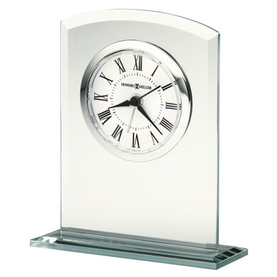 Analog Quartz movement / Crystal Tabletop Clock with Alarm
