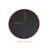 Round Magnetic Wall Chalkboard With Rustic Brown Frame