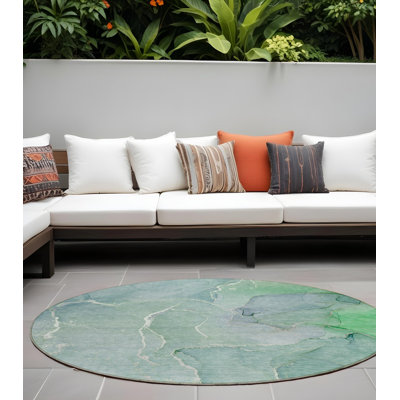 Tapis extérieur rond 8 pi