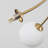 6-Light Dimmable Modern Bubble Chandelier With Opal Glass Globe Shades-451316842