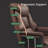 45.28"H Brown Premium Business Executive Chair, Reclinable High-Back Office Chair, Ergonomic Waist & Lumbar Support, Comfort Pressure Relief for All-Day Sitting, Multipurpose Single Seat for Office, Home Study & Daily Work