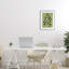 «Lime Gingko Sprig», reproduction encadrée sous verre, design par Martina Pavlova-268867801-268867799
