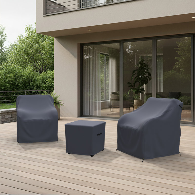 Layinsun Swivel Gliders Patio Seating Set Outdoor Furniture Covers