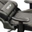 Fauteuil de jeu ergonomique noir à dossier haut