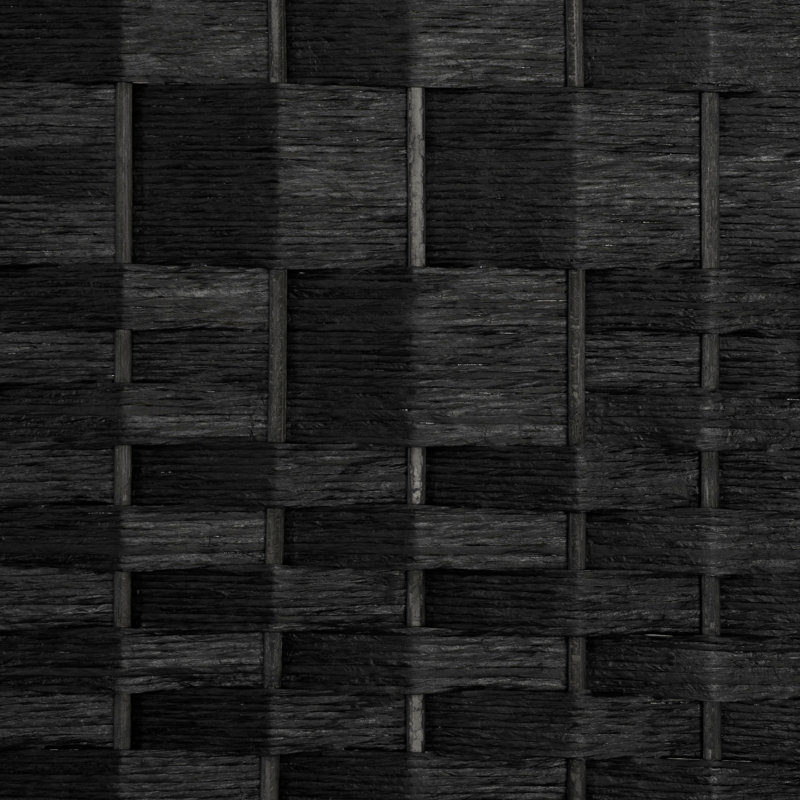 2 Ft. Tall Diamond Weave Fiber Room Divider - Dark Mocha - 8 Panel, Black, 4, 2 ft