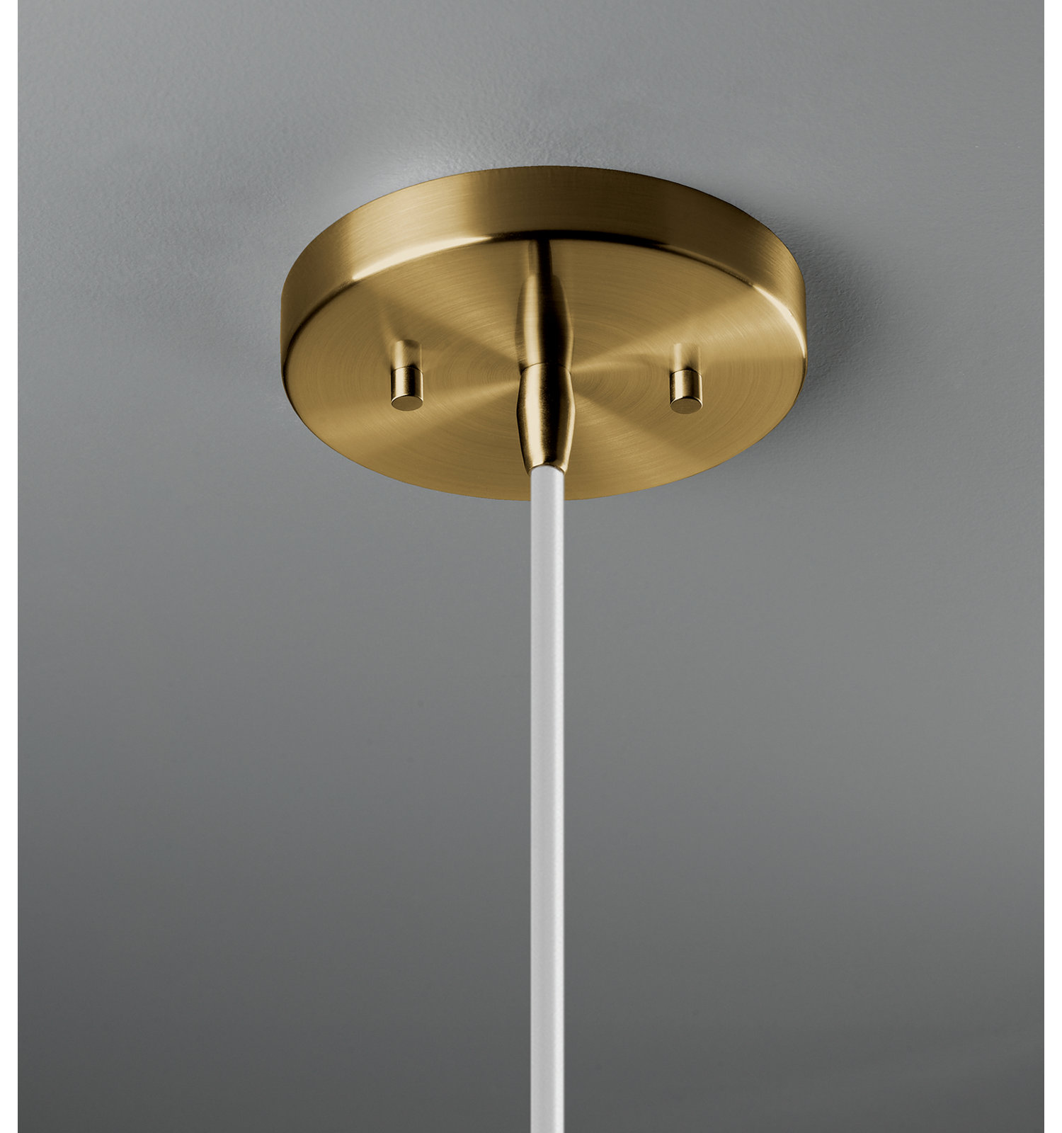 Leni Ceramic Dimmable Pendant, Matte Green, Antique Brass