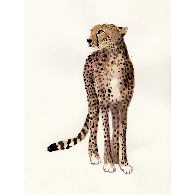 Guépard 3 - Impression sur toile tendue, H 16 po x l 12 po