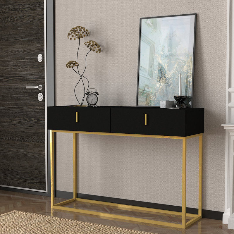 Aneda 120Cm Console Table, Black