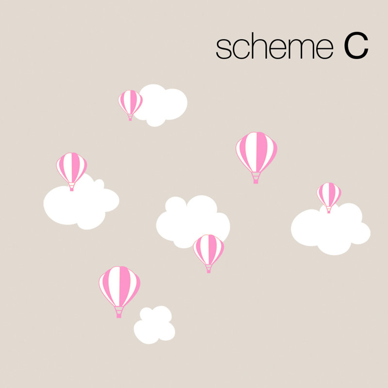 Abstract Non-Wall Damaging Accent, Pink
