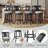 Upholstered Swivel Bar Stools with Curved Backrest & Solid Rubber Wood Legs-525131059-525131056