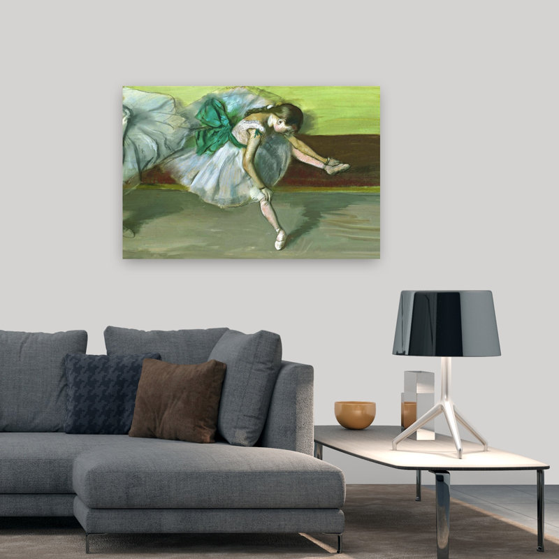 Danseuse Au Repos, 1879 Classic Contemporary Wall Art Print by Edgar Degas - Wrapped Canvas Print, 81.28cm H x 121.92cm W