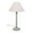 Nephi Bobbins Painted Table Lamp with Tapered Natural Linen Trim Scallop Shade-1764497640-1768459582-1768459580