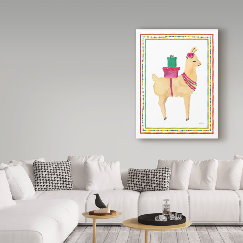 Art sur toile Eastleigh «La La Llama I», H 47 po x l 35 po x P 2 po