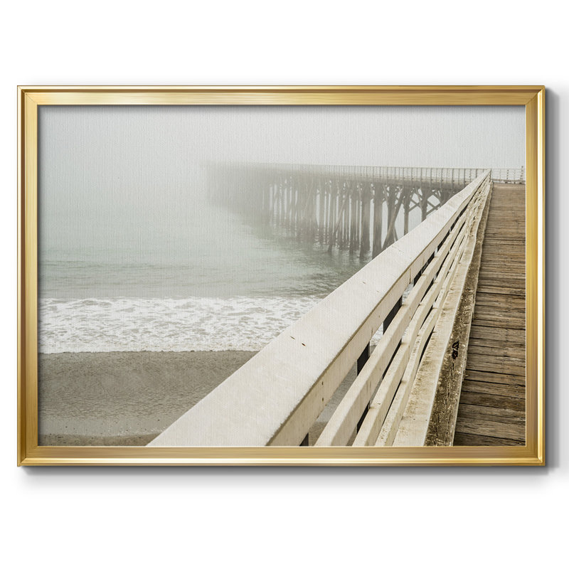 San Simeon Wharf, reproduction d'art sur toile, H 26 po x l 38 po x P 1,5 po, Or