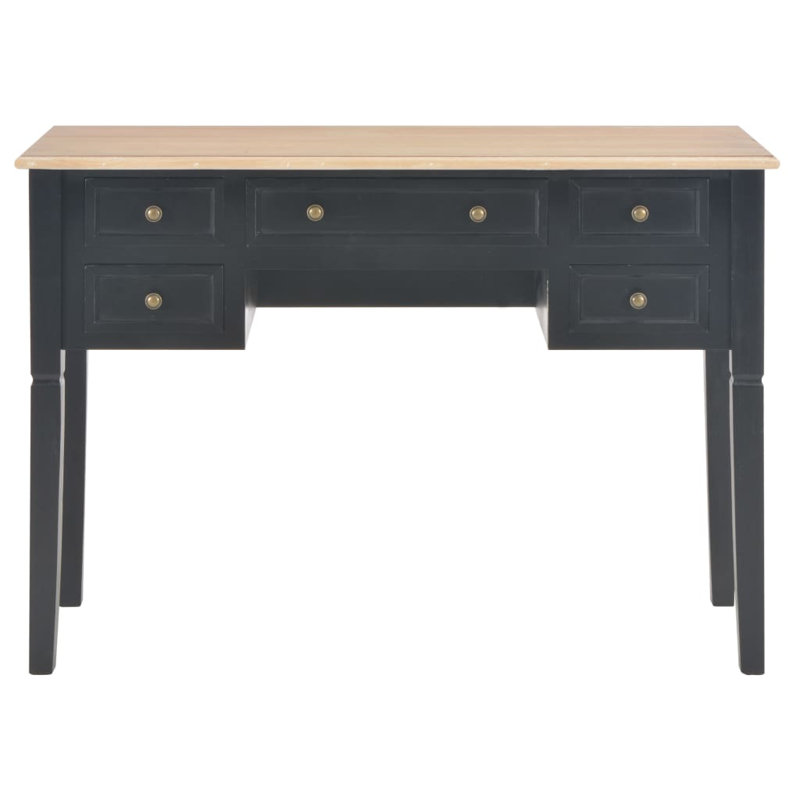 Shaun Writing Desk, Grey, Natural