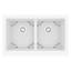 Ensemble d'évier de cuisine à double cuve à tablier frontal tablier frontal 34 po x 21 1/4 po Karran-49947602