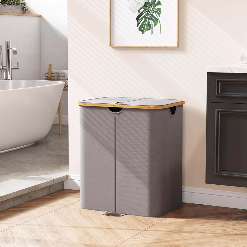 Bhargava Laundry Hamper with Handles, 60 x 53 x 38, Grey