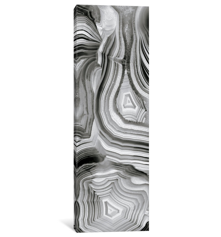 «Agate Panel III» par Danielle Carson, reproduction sur toile, H 72 po x l 24 po x P 1,5 po, Toile tendue