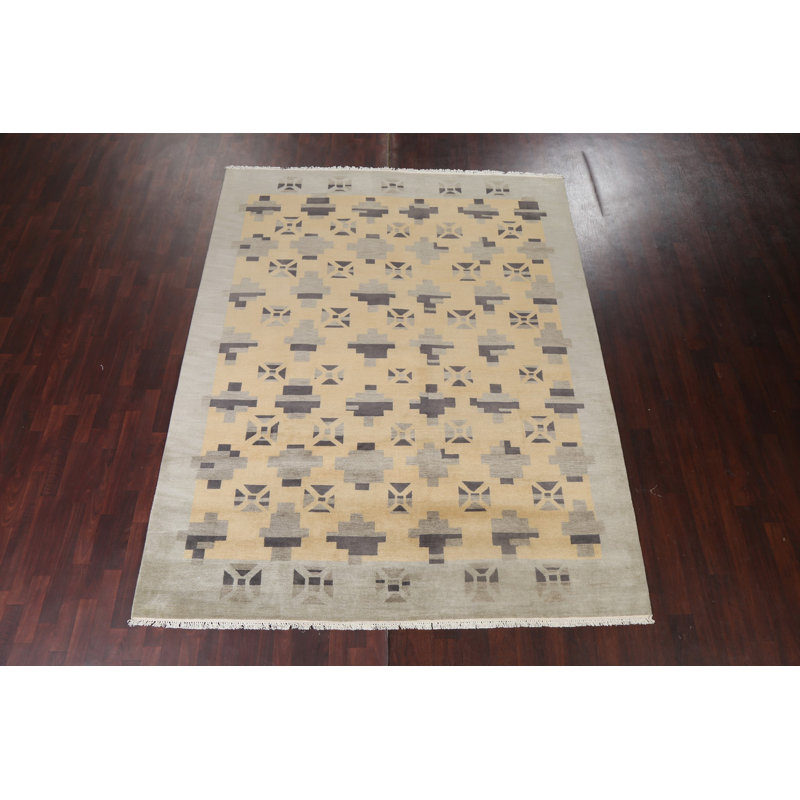 Hand-Knotted Wool Gabbeh Oriental Area Rug 8x10