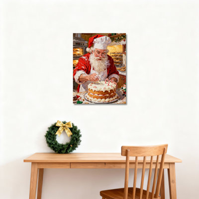 Art mural sur toile Santa Cake Bakery