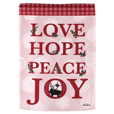 Garden Flag Love Hope Peace Joy