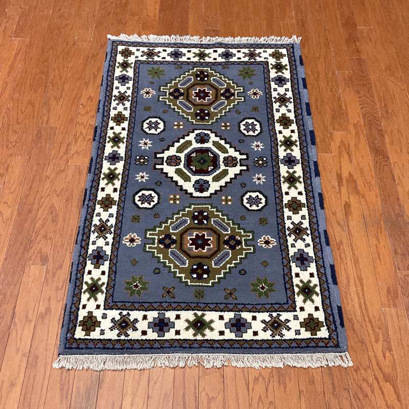 Tapis en laine fait à la main Kazak