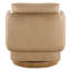 Fauteuil d'appoint rembourré et pivotant en cuir-128250136