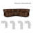 6-piece Faux Leather Reclining Sectional Sofa with Storage Console & Cup Holders-470689675
