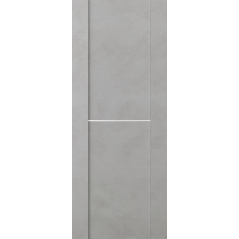 Porte standard à panneaux en bois et métal préfinie, 35,88 po x 79,38 po, Brun foncé