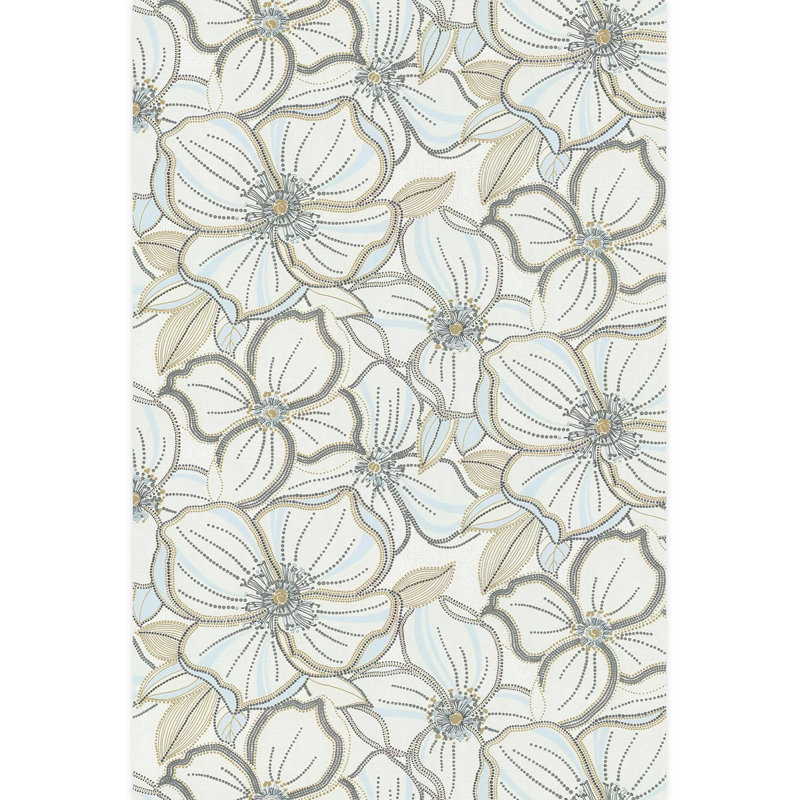 Bordure florale pelez et collez, 72" L x 48" W