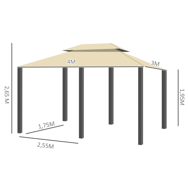 Vogel 3m x 4m Steel Party Tent