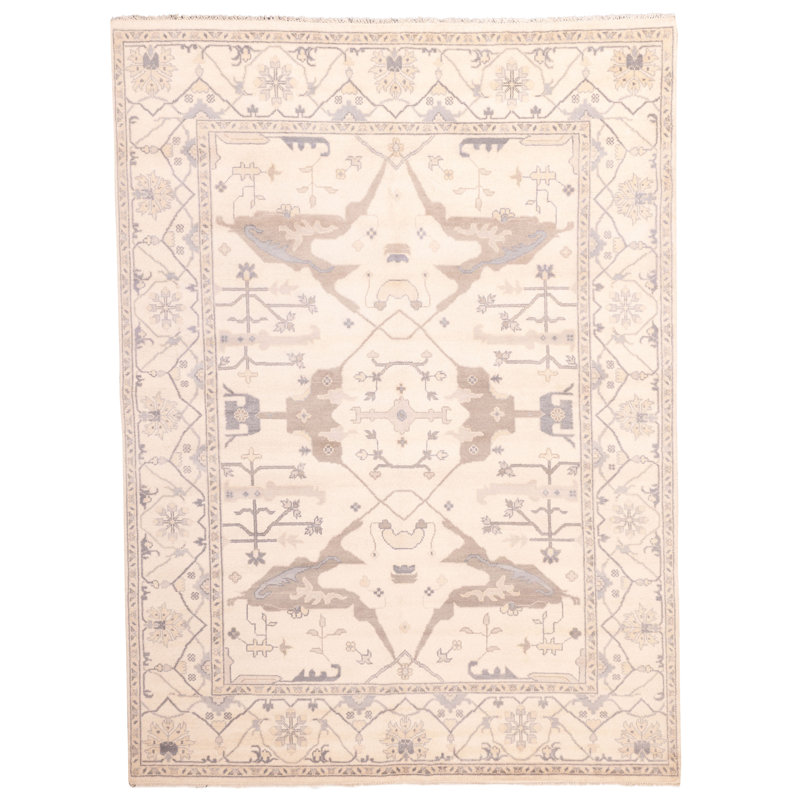 Tapis ivoire Royal Oushak 9 pi 1 po x 12 pi 1 po