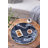S/2 Round Decorative Tray With Abstract Marbled Design