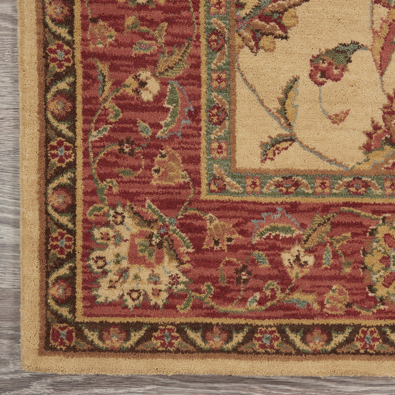 Tapis ivoire en laine Crownover, Rectangle 5 pi 6 po x 8 pi 3 po