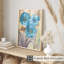 Fleurs bleues II, reproduction d'art classique sans cadre