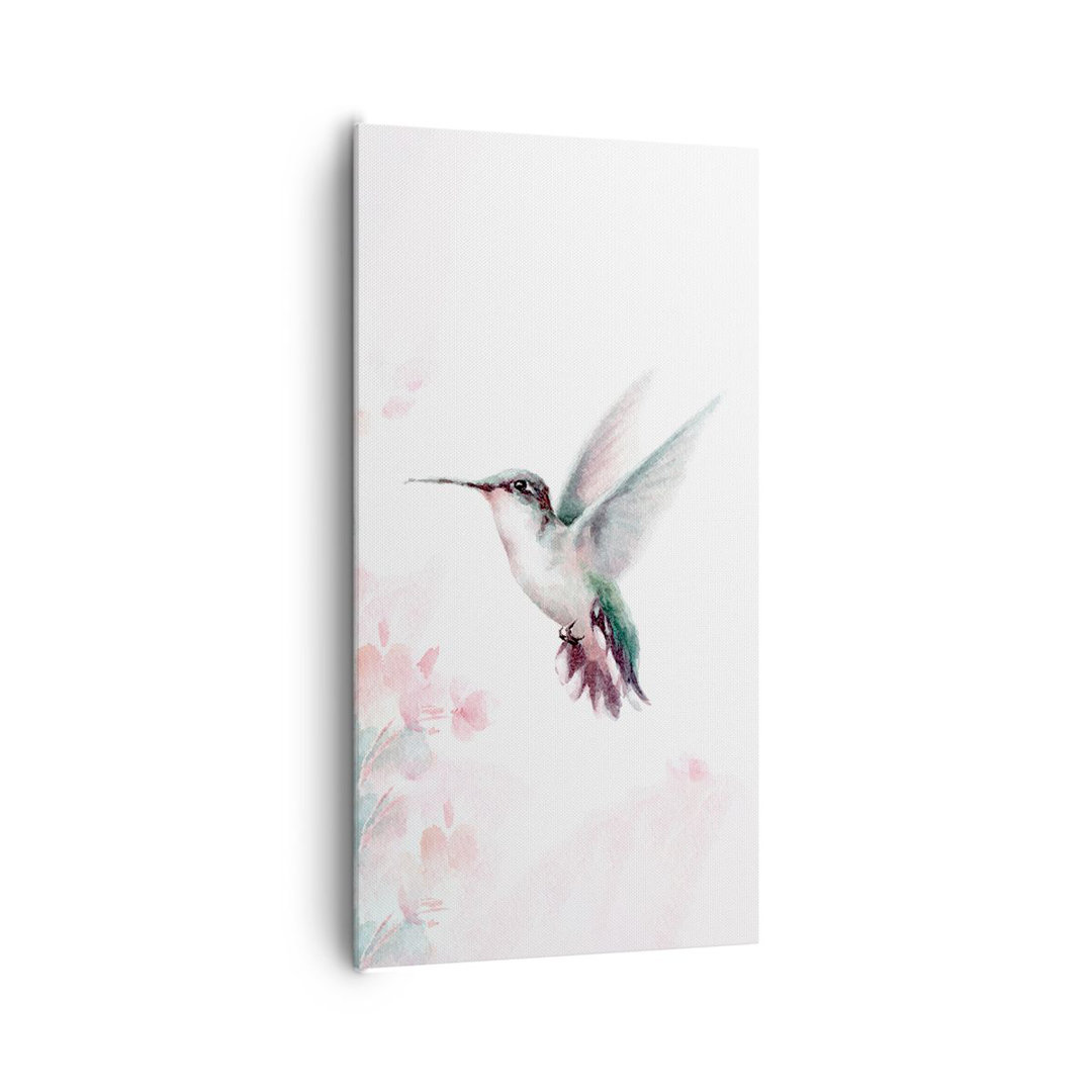 Leinwandbild Humming-Bird Watercolor Light