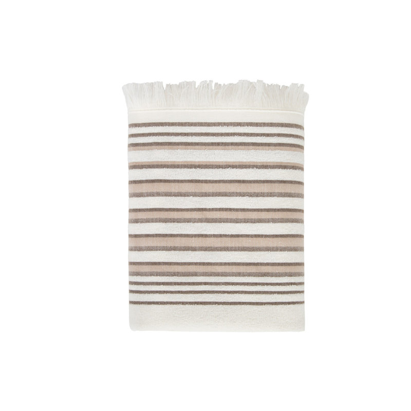 Serviette de bain Davyne simple, Écru
