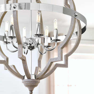 Freemont 6-Light Dimmable Geometric Chandelier
