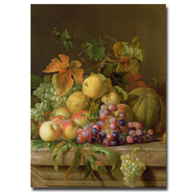 « a fruit still life » par jacob bogdany, reproduction d’art sur toile
