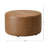 24" Wide Faux Leather Round Upholstered Ottoman-435419742