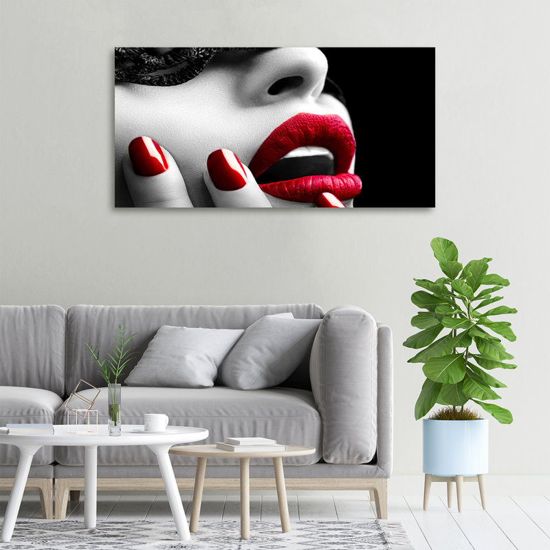 Lace Mask - Print, Glass, 70cm H x 100cm W x 4cm D